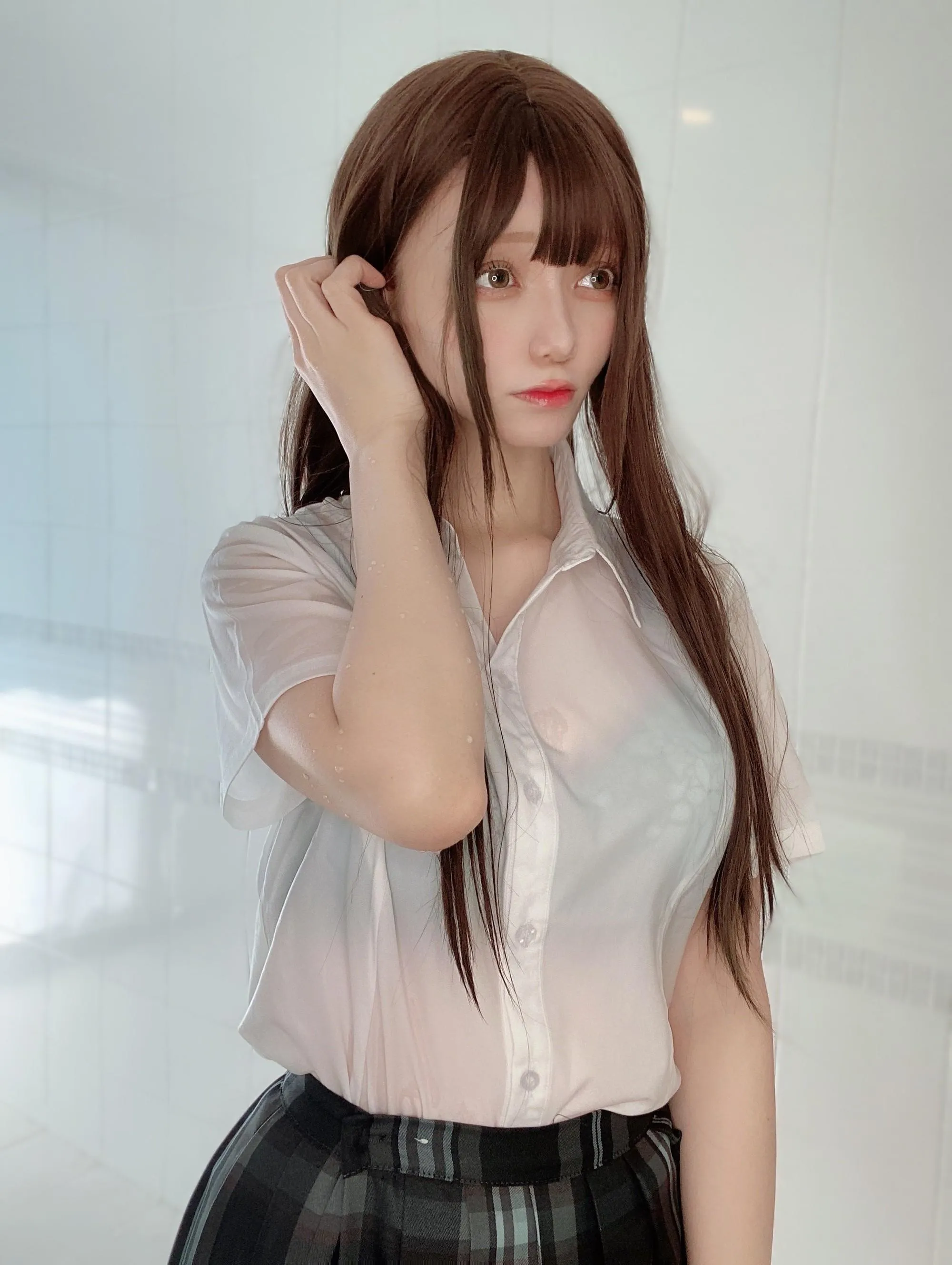 かさぎkasagi – NO.006 Fantia 2022-08月会员订阅-2022-08-29 制服で水遊び第二弾 [31P]插图6
